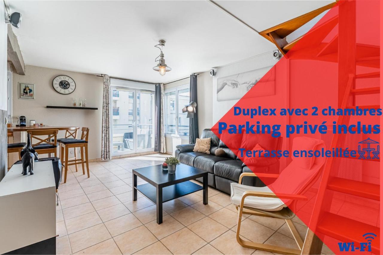 La Joliette; Duplex 2 Chambres, Parking Inclus+ Terrasse+ Ascenseur Марсилия Екстериор снимка