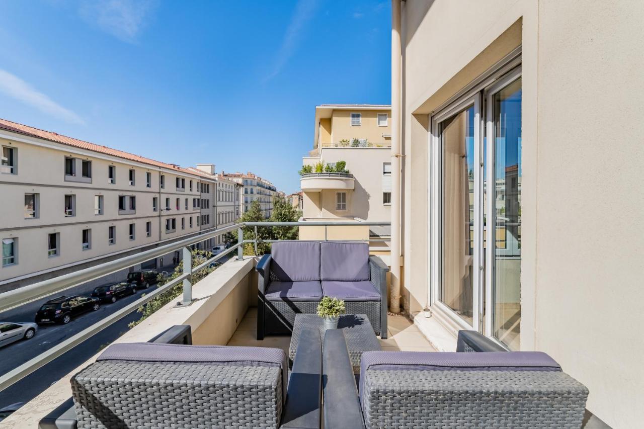 La Joliette; Duplex 2 Chambres, Parking Inclus+ Terrasse+ Ascenseur Марсилия Екстериор снимка